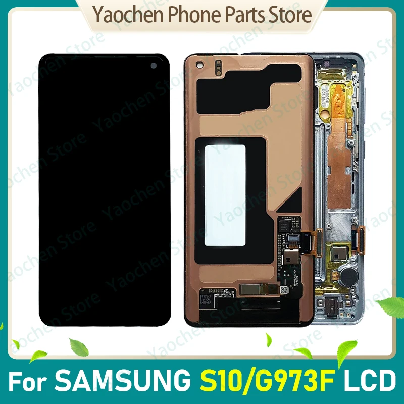 

Original Amoled 6.1' S10 LCD For SAMSUNG Galaxy S10 G973F/DS G973U G973 SM-G9733 Display Touch Screen Digitizer Replacement