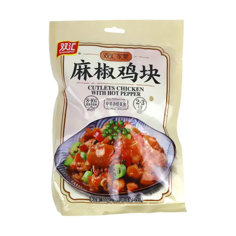 

Delicious Shuanghui Quality Instant Pre-made Dish Cooked Food Cutlets Chicken With Hot Pepper