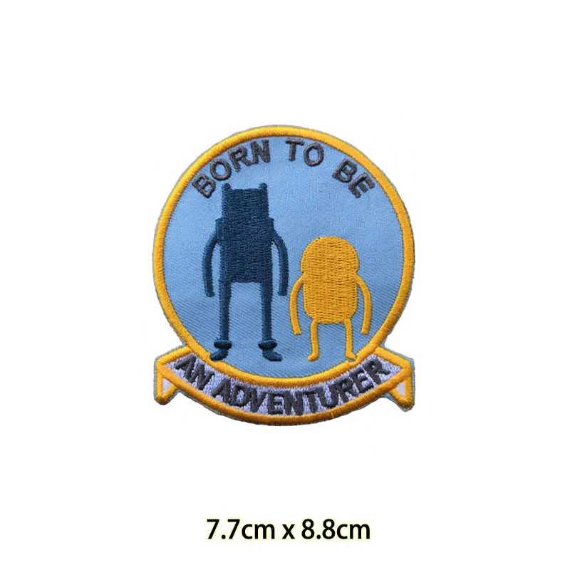 10 шт. Приключения времени Финн Джек Старый кожаный карикатурный вышивка на ткани с пропускающим железом нашивка знак Сделай сам ребенок.