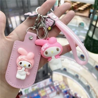 card holder cute melody mini girl heart small rectangular access control round district door card elevator card protection cover