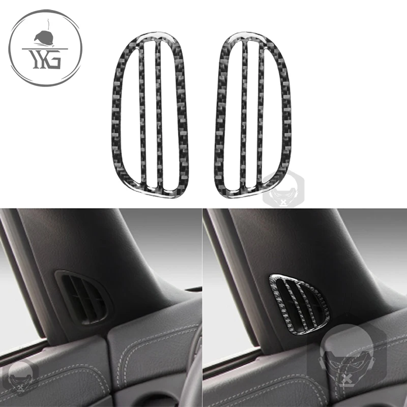 

Треугольная наклейка на дверную решетку вентиляционного отверстия для Chevrolet Corvette C6 2005 2006 2007, Плетеная крышка из углеродного волокна, отделк...