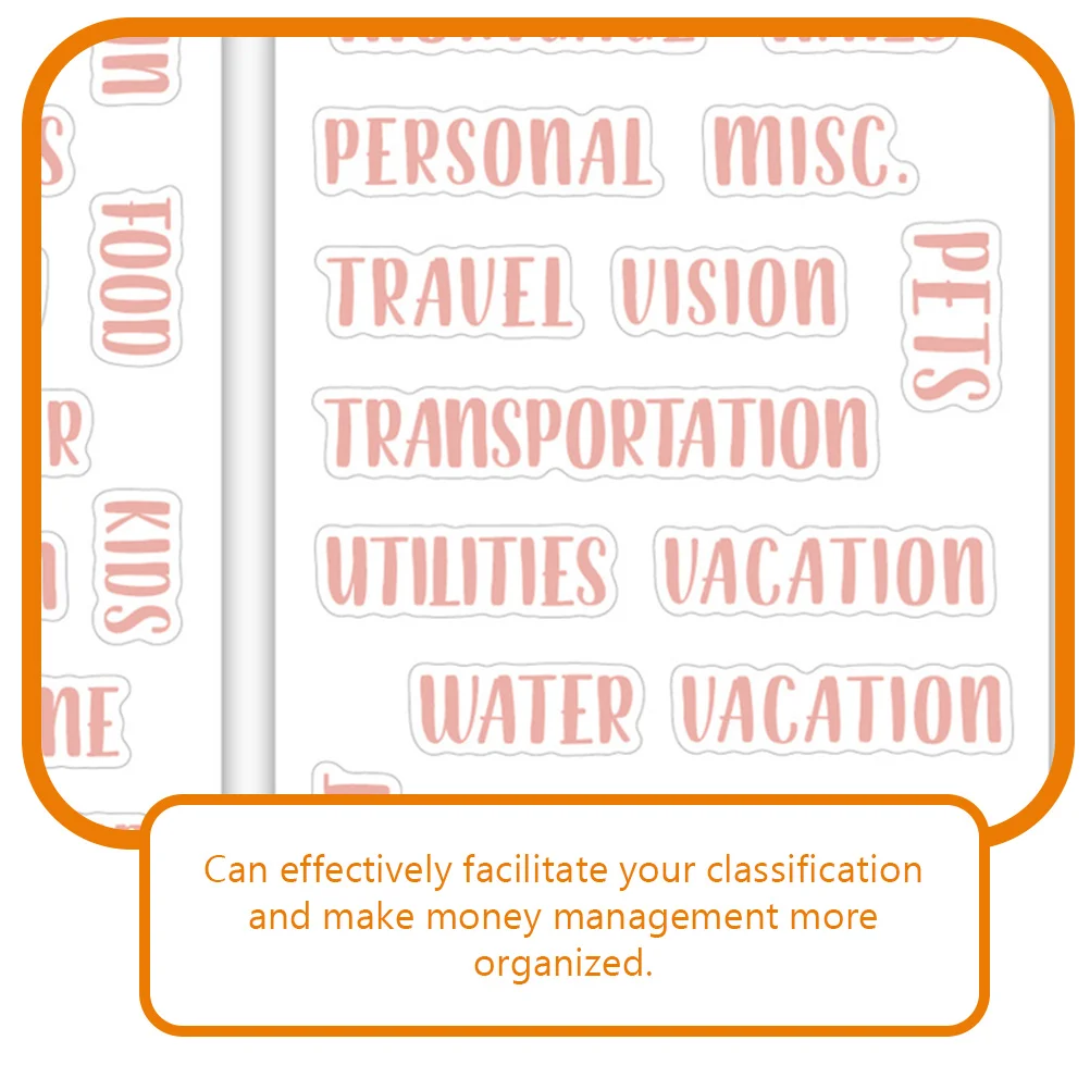 117 шт. денежный конверт из розового золота наклейка-переплет маленькие этикетки