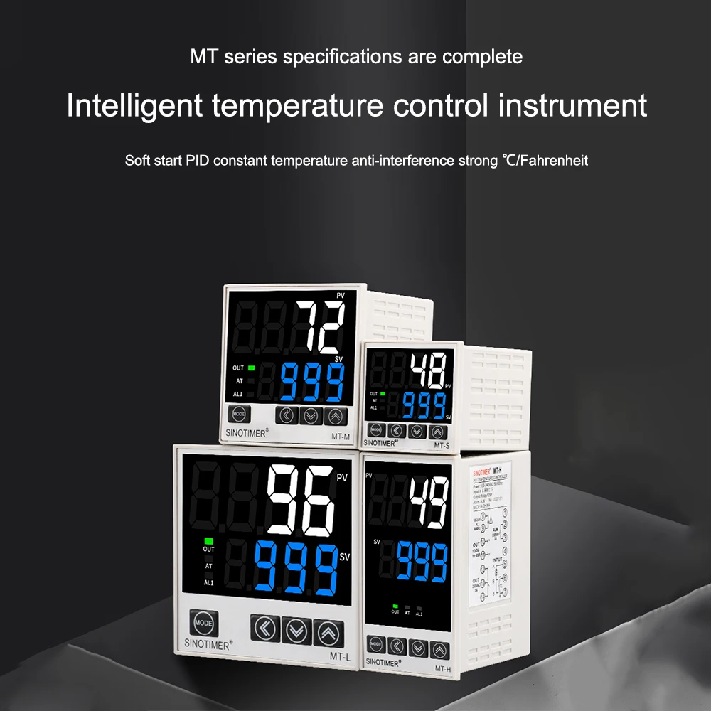 

AC 100-240V Digital Display PID Temperature Controller Relay Solid State Dual Output Thermocouple K/E/J/N External SSR Thermosta
