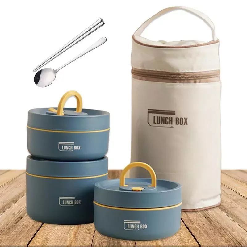 

Thermal Lunch Box Leak-Proof Thermal Bento Box Thermal Lunch Containers For Hot Food Kids Adults Vacuum Stainless Steel Thermos