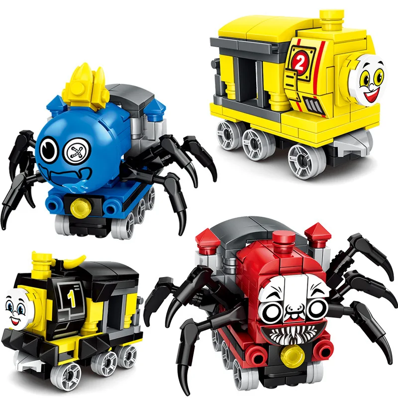 

Choo-Choo Charles Horrors Game Moc Building Blocks Spider Train Animal Set Cartoon Monster Steam Trains Bricks Toys for Children