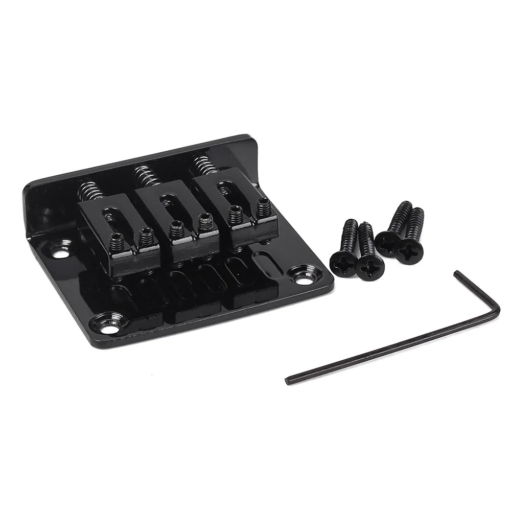 Гитара в металлической коробке золотой мост три струны с 4 винтами мостом и