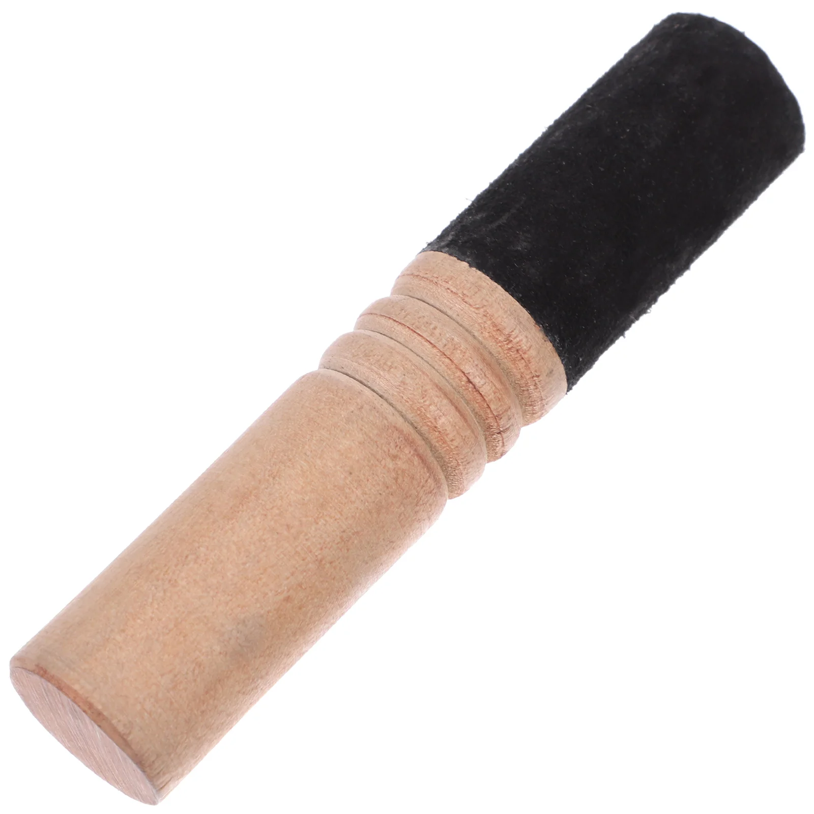 

Wood Singing Bowl Mallet Tibetan Singing Bowl Striker Mallet PU Wrapped Percussion for Meditation Prayer Yoga Mindfulness 13CM