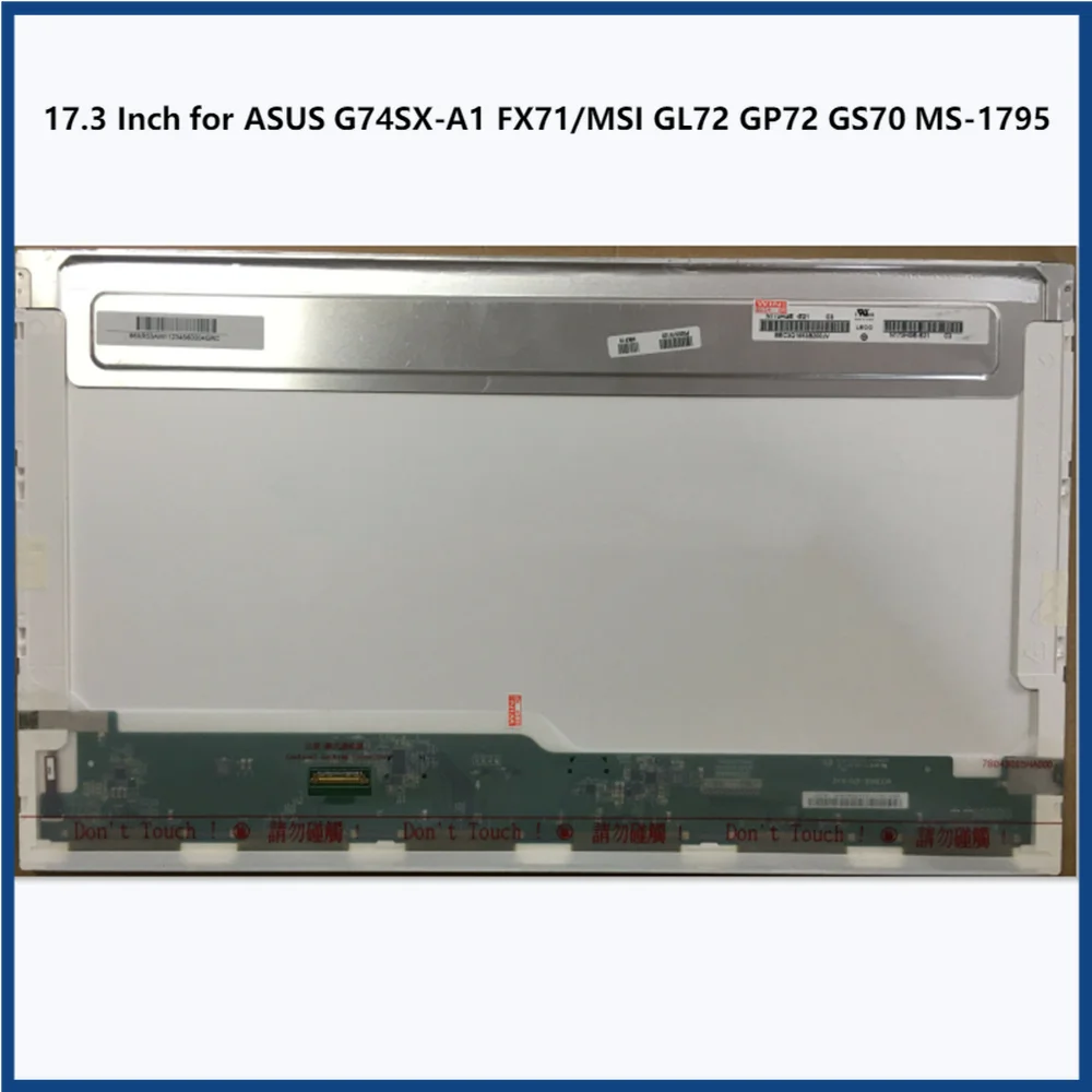 

10,1-дюймовая панель ЖК-экрана для ASUS G74SX-A1 FX71/MSI GL72 GP72 GS70