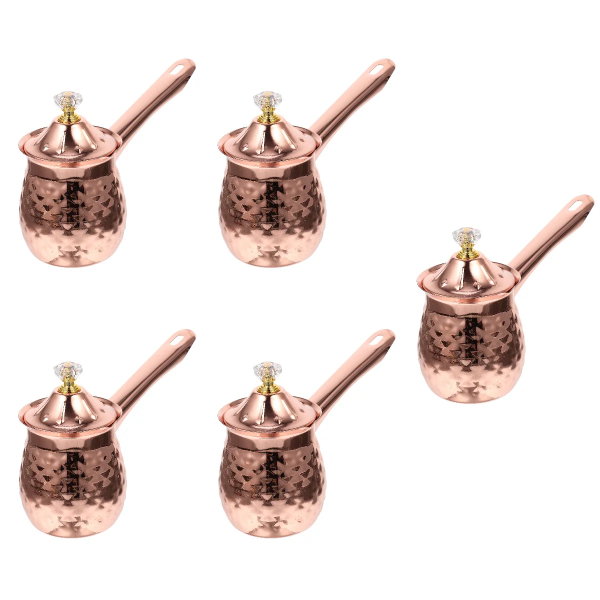

5x Tiny Portable Heat-resistant Lasting Practical Delicate Frothing Pitcher Ergonomic Frothing Cup for Latte