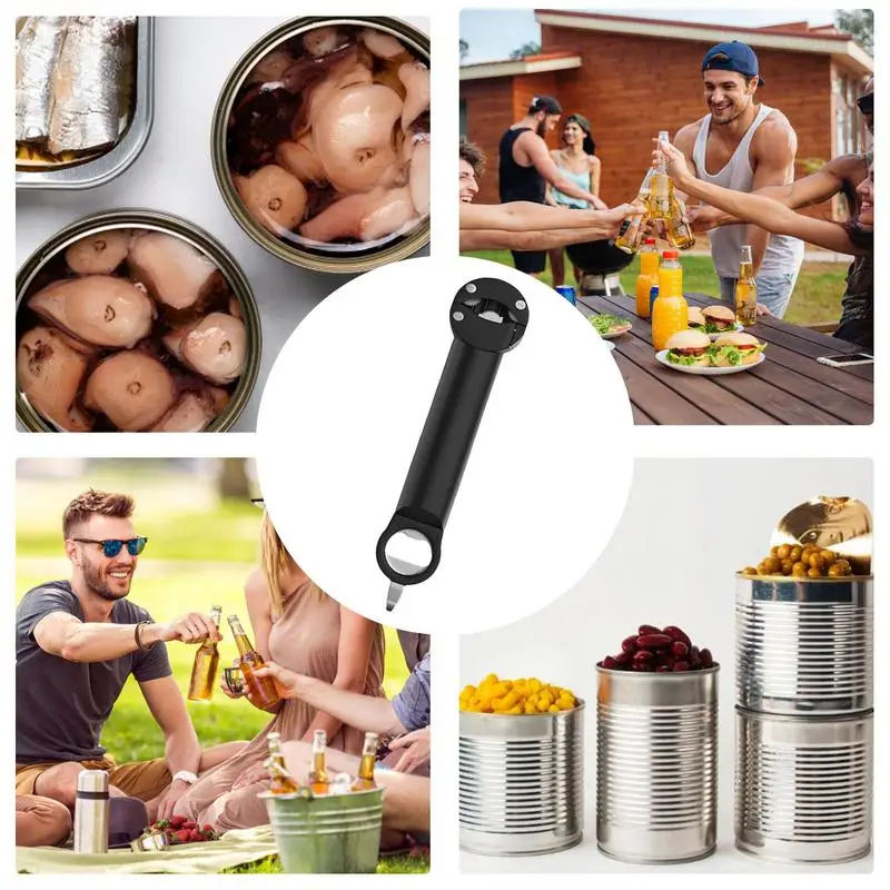 Регулируемая открывалка для бутылок выдвижная магнитная консервных банок