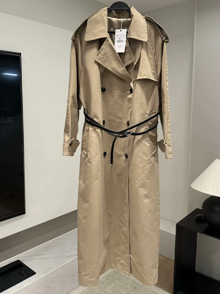 2024 осенне-зимняя новая женская модная двубортная свободная повседневная