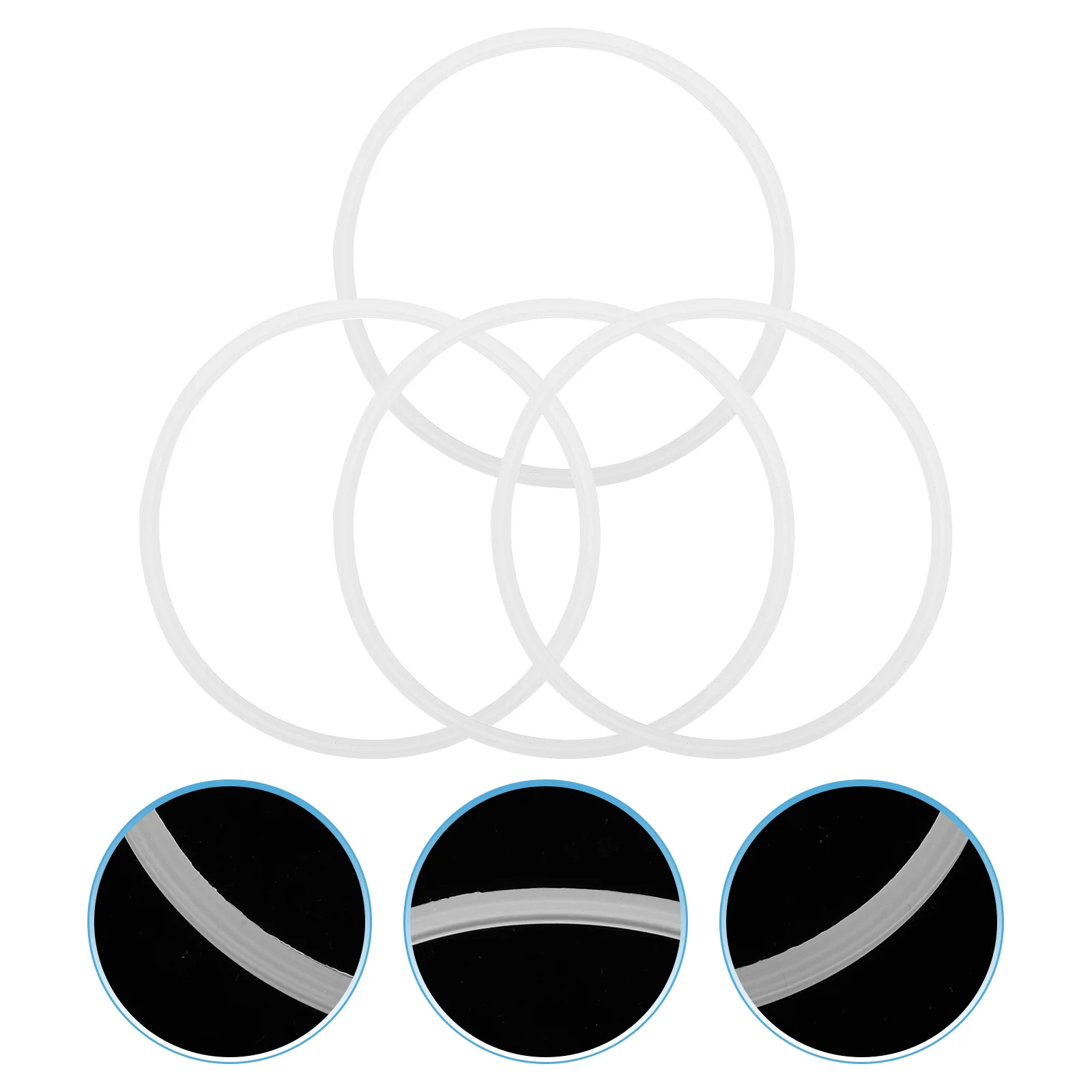 

4 Pcs Ring Accessories Insulated Box Sealing Bento Lunch Container Rings Silicone