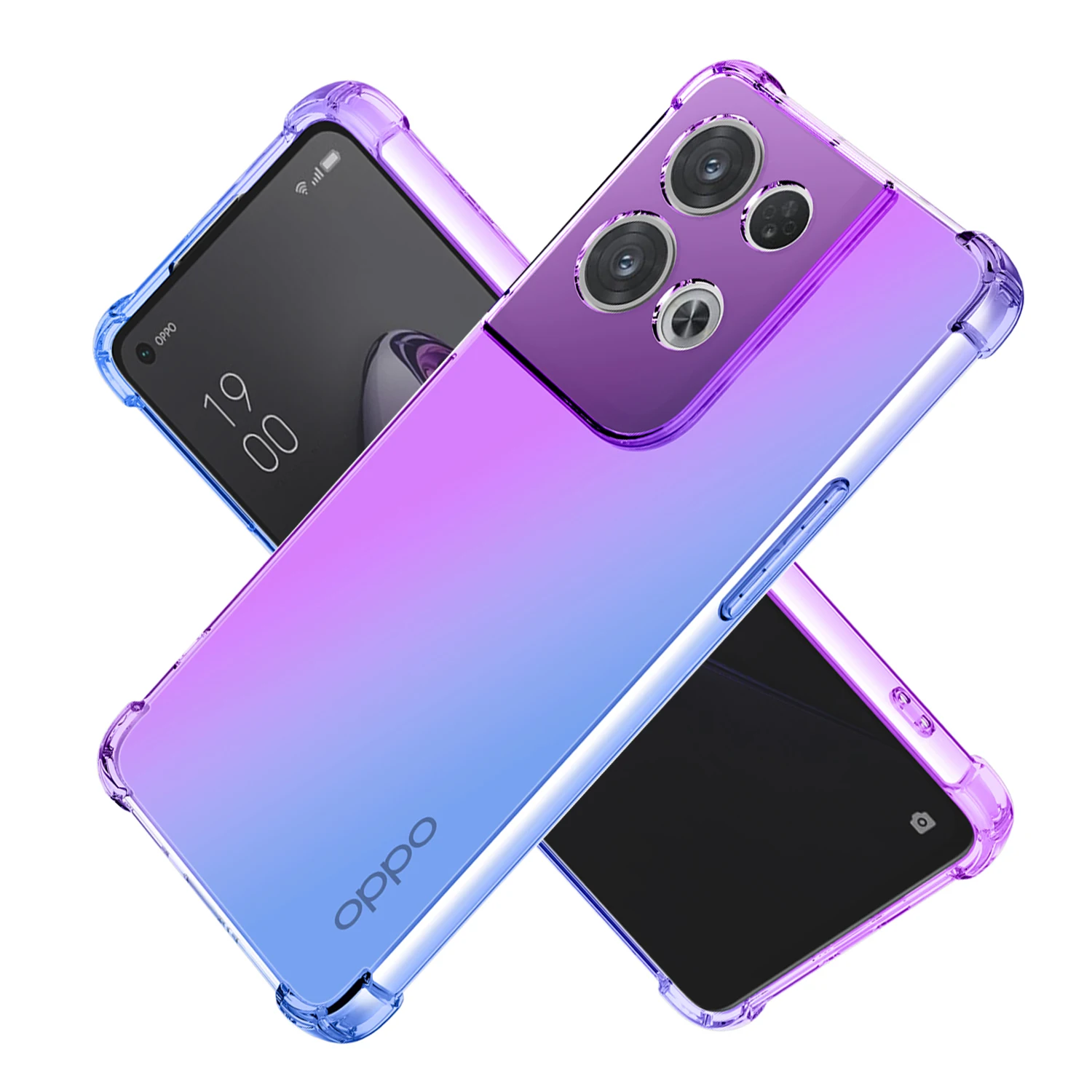 

Clear Cute Gradient Case For OPPO Reno9 Reno8 Reno 7 Reno6 Reno5 8Z 7Z 6Z 5Z Slim Anti Scratch Flexible TPU Shockproof Cover