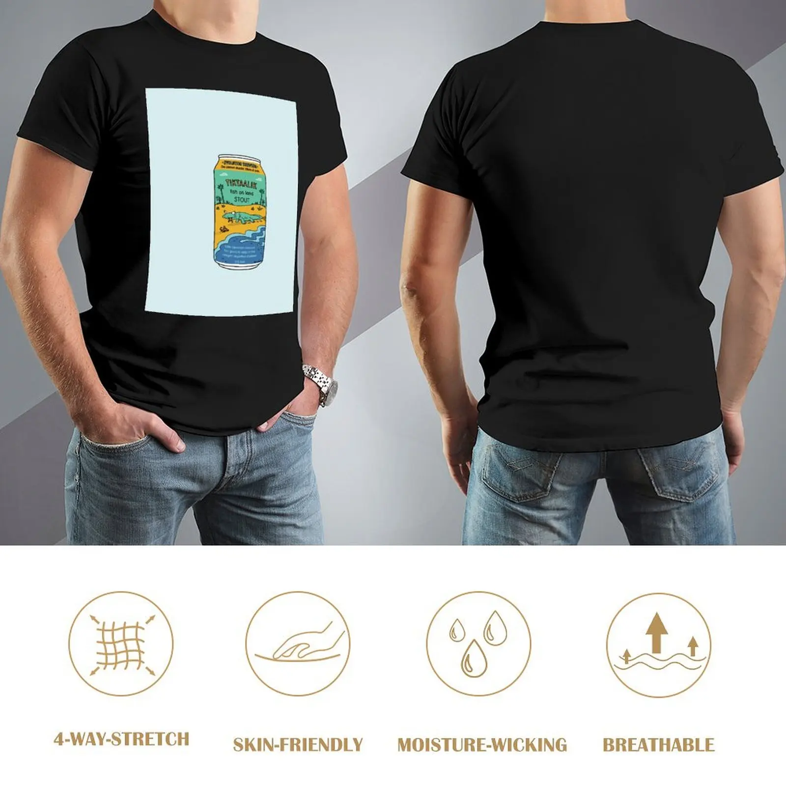 Футболка Evolution Brewing Tiktaalik Fish on Land Stout футболка большого размера футболки больших