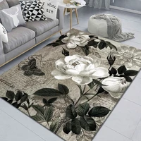 creative flower 3d printing carpets for living room bedroom area rugs tea table carpet hallway antiskid mats colorful boho