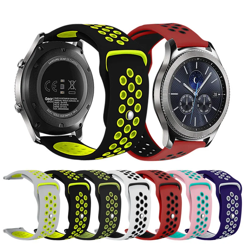 

Ремешок силиконовый для Samsung Galaxy watch 4 classic, браслет для смарт-часов 46 мм 42 мм 20 мм 22 мм, 44 мм 40 мм