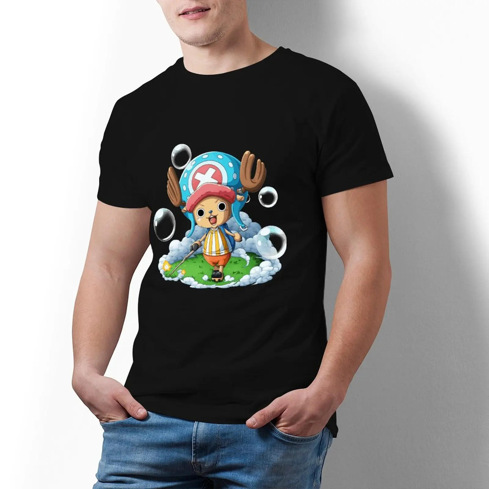 

Bandai One Piece Tony Tony Chopper T Shirt Manga 100 Cotton Man T-Shirt Oversize Printed Fun Tshirt