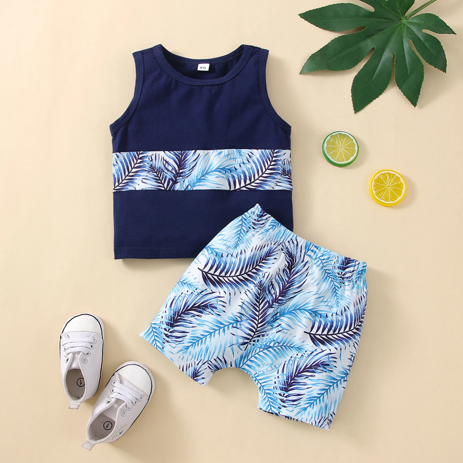 

3-24M Infant Toddler Newborn Baby Boys Clothes Set Casual Vest Tops Shorts Outfits Costumes D01