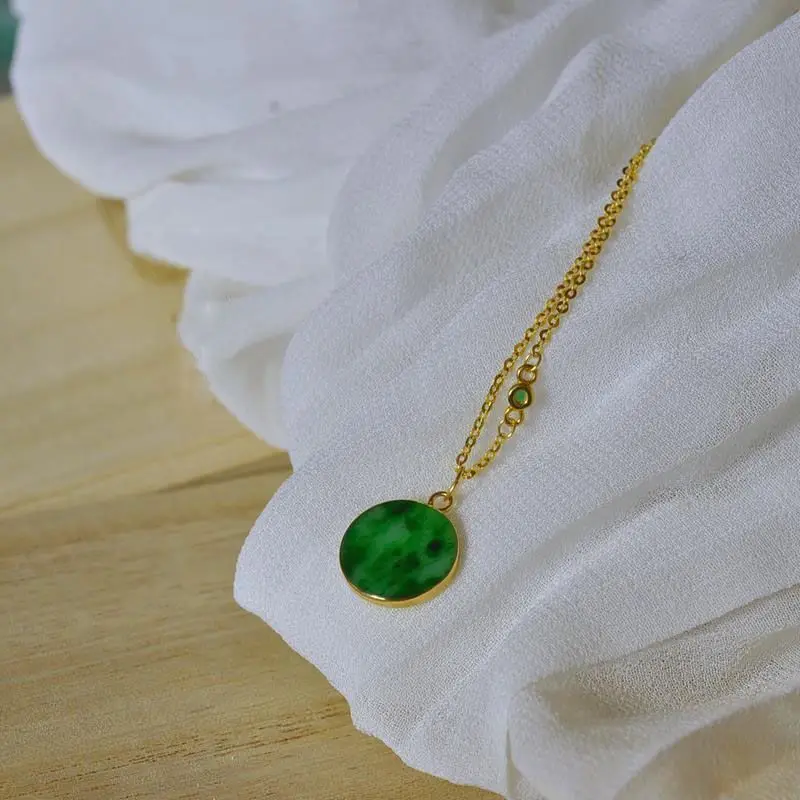 Новинка классический дизайн натуральный зеленый халцедон Минималистичная