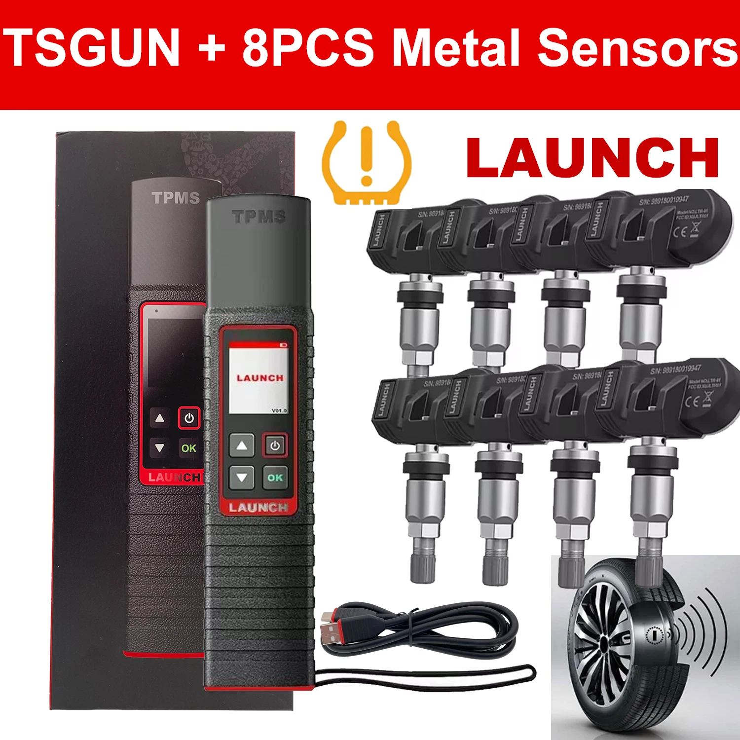 

Запуск X431 TSGUN TPMS 433 + 315 МГц 2 в 1 RF-сенсор X-431 TSGUN Автомобильный детектор давления в шинах Программирование диагностических инструментов TS-GUN