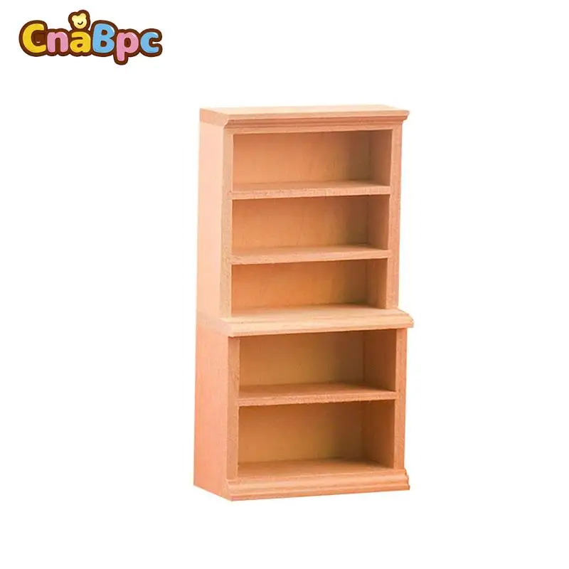 

1:12 миниатюрный деревянный книжный шкаф для кукольного домика Книжная Полка Шкаф для хранения кукольная мебель для хогуна декоративные игрушечные аксессуары для сцены