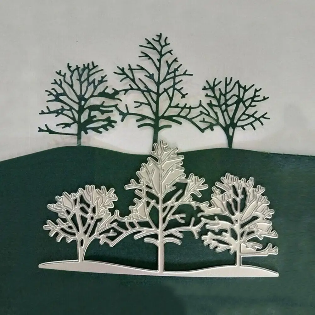 

Christmas Trees Metal Cutting Dies Stencil Scrapbooking Paper Diy Stamp Decor Card Knife Embossing Album Mould Craft K4E4