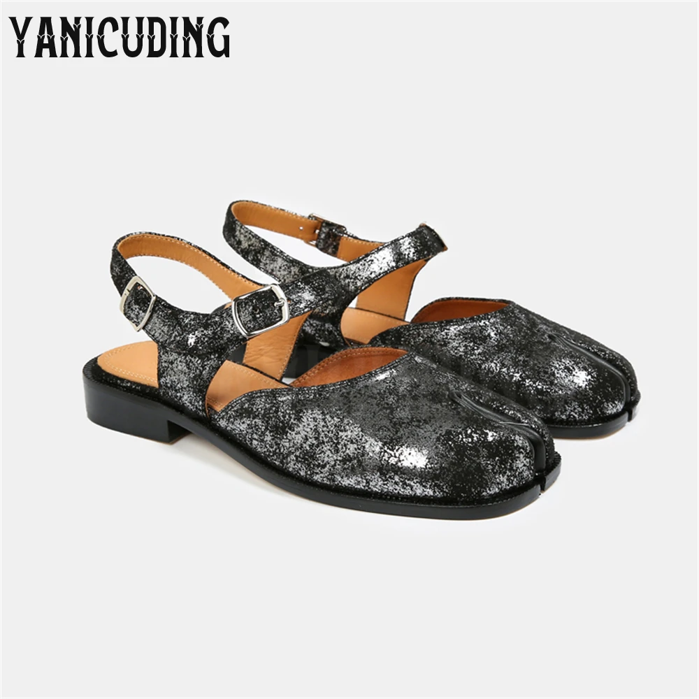 Разноцветные сандалии с разрезами для мужчин и женщин новинка дизайнерские