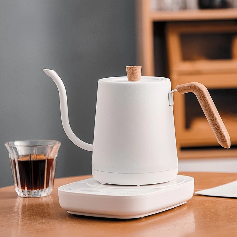 1000W Electric Kettle Hand Brew Coffee Pot Gooseneck Jug Slender Mouth Pot Smart Temperature Control Kettle Teapot