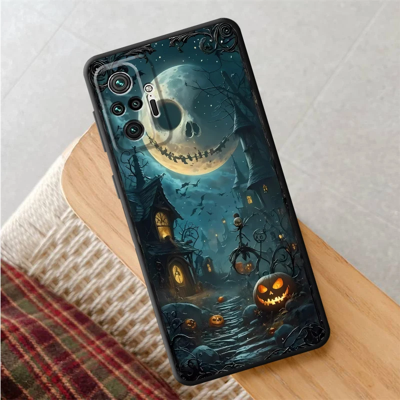 Чехол для телефона Disney Christmas Eve Skull Cool Redmi Note 8T 10 9 Pro 9S 9T 10S 11S 11 12 14 13 Soft Cover