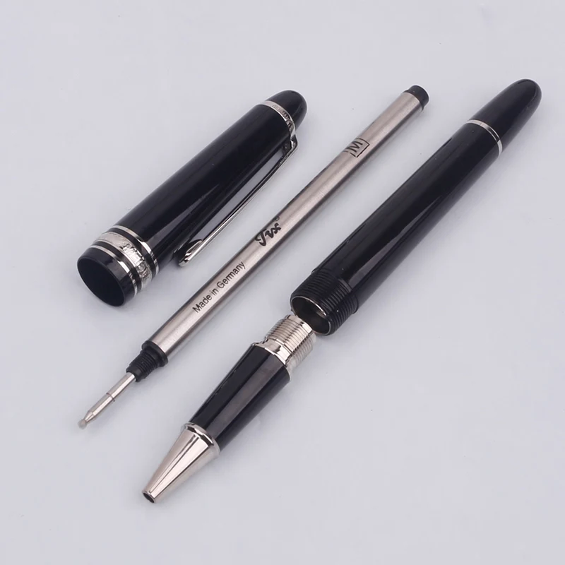 MB Monte Meisterstuck 145 Black Resin Roller Ballpoint Pen Blance Fountain Pens for Writing Office Gift Ink |