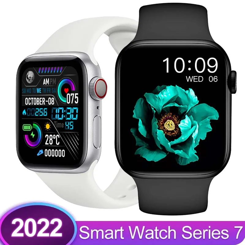 

Smart Watch Men Women Sleep Heart Rate Monitor Smartwatch Weather Push Music Control Calling Watches for Iphone Android 2022 IWO