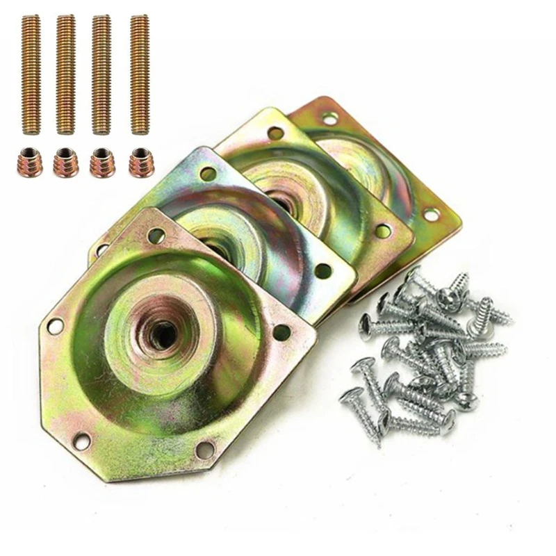 

Slope Table Feet Fixing Plate 4 Angled Sofa Legs Mounting Bracket Set With Screw New Dropship
