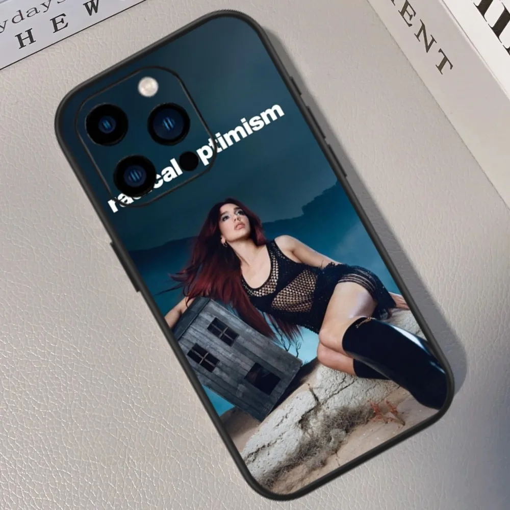 Чехол для телефона D-Dua Singer L-Lipa iPhone 13 14 15 11 12 Mini Pro Max XR X черный чехол