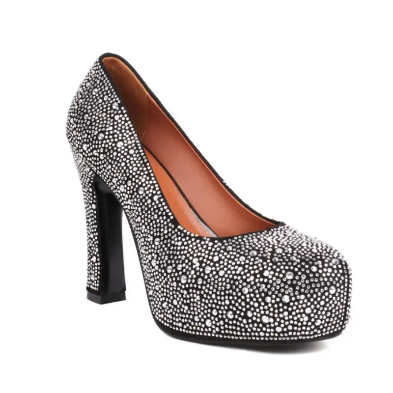 

Туфли-лодочки женские на платформе и толстом высоком каблуке, размеры 34-43