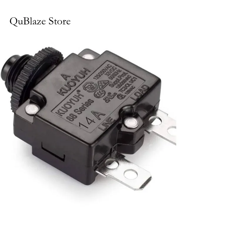 

KUOYUH 88, серия 14A, прямой контакт, мини-выключатель, ручной сброс, термозащитный переключатель от перегрузки