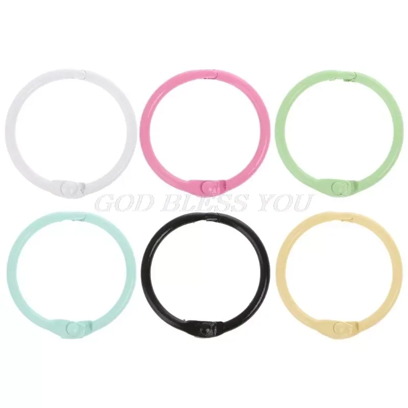 

10pcs Metal Loose Leaf Binder Ring Book Hoops DIY Albums School Office Craft Book Binding Hoops Office Binding Supplies