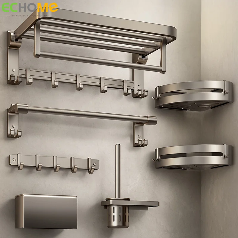 

Набор аксессуаров для ванной комнаты, складная вешалка для хранения полотенец для ванной и кухни, набор аксессуаров для ванной комнаты