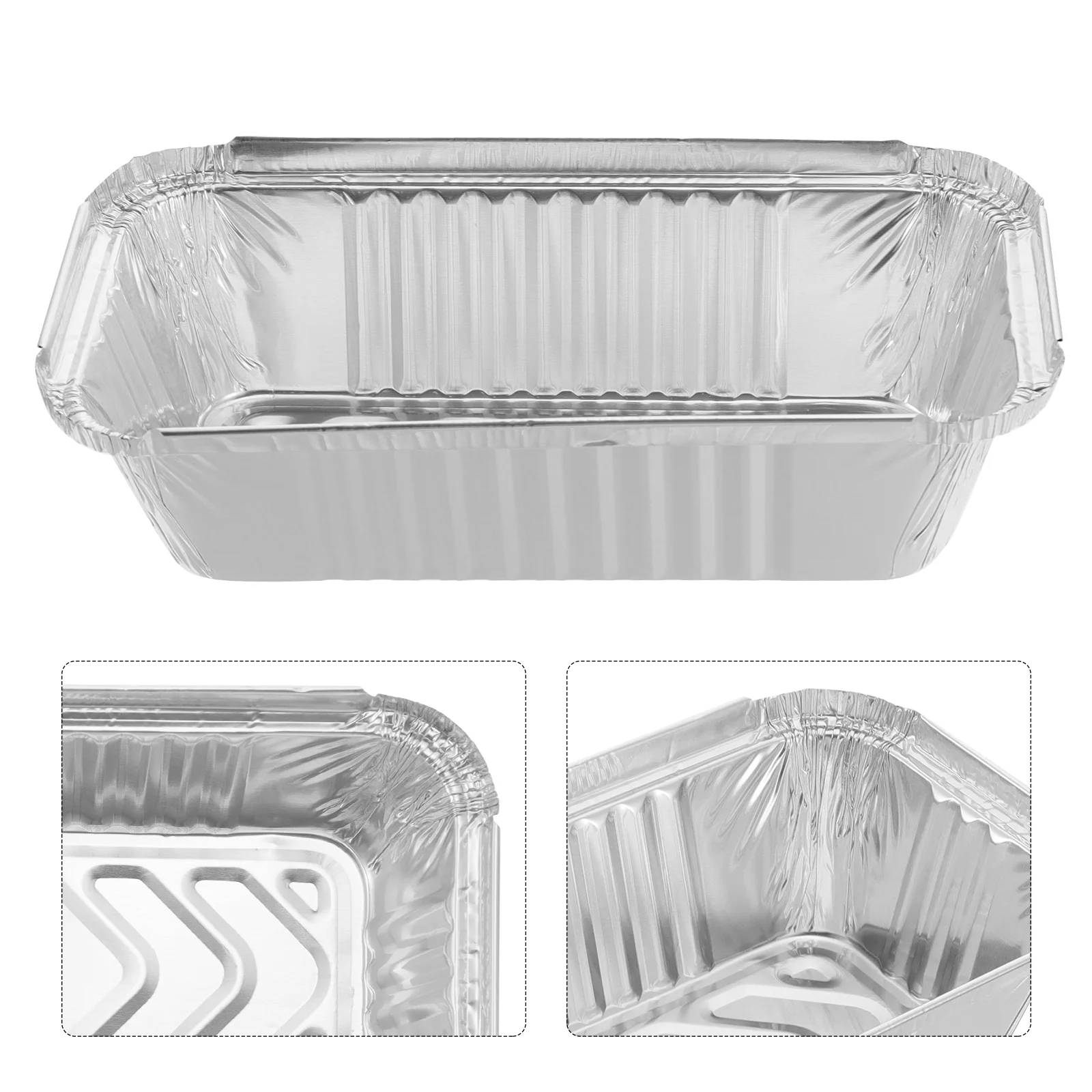 

Pans Foil Pan Griddle Barbecue Drip Oil Disposable Square Liners Cup Grease Trays Tin Cooking Cover Containers Bbq Baking Loaf