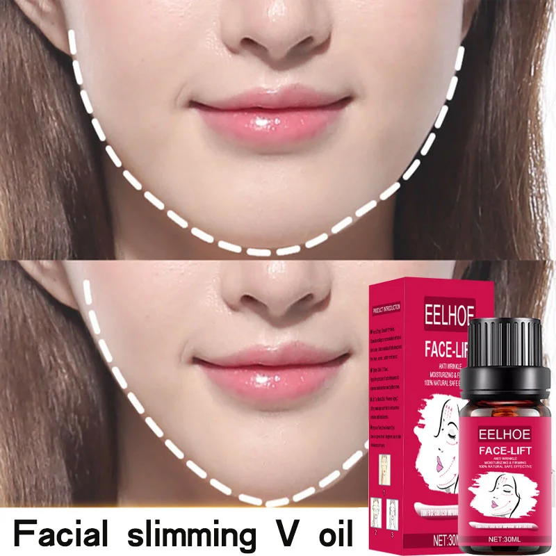Face Sliming Essential Oil Lifting Firming Massage Anti Wrinkle V Shape Shaper Facial Serum Fade Fine Line Moisturizing Products
