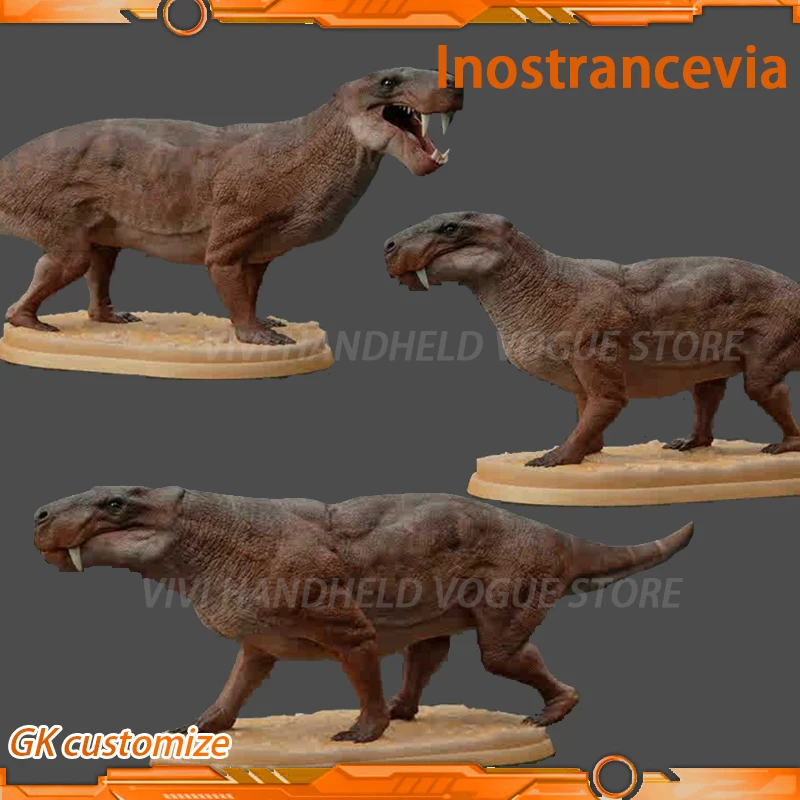 

1/35 12cm I.africana Model Toy Ancient Prehistroy Animal Dinosaur Model Gk Customize Gorgonopsia Inostrancevia