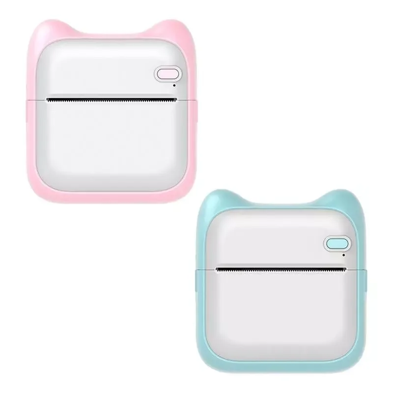 

NEW2023 Pocket Thermal Printer Portable Mini Wirelessly BT Connect 203dpi Photo Label Memo Wrong Question Printing With 1 Roll P