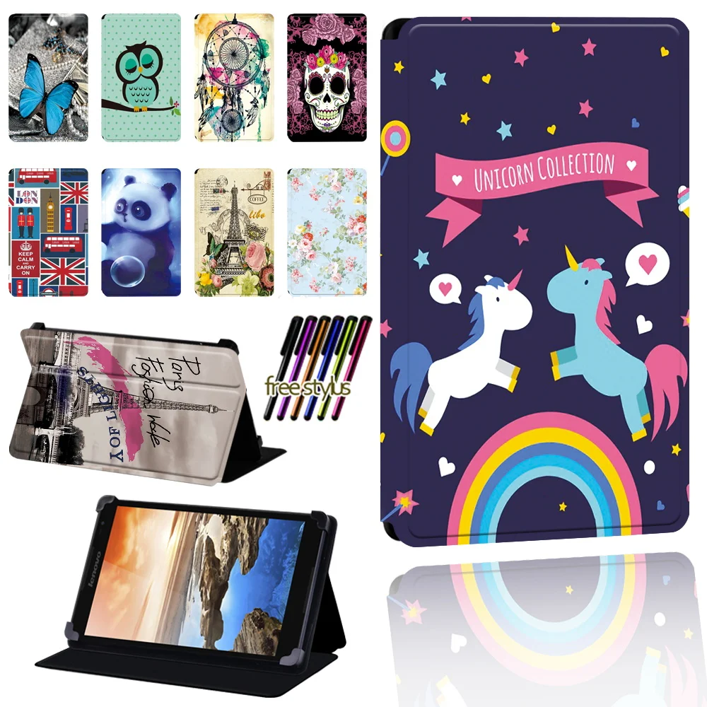

Capa Tablet Para for Lenovo Tab S8/Tab A7/ab A8/Tab 8/Yoga Tab 4/Yoga Book 10.1" Tablet Drop Resistance Protective Case+Stylus