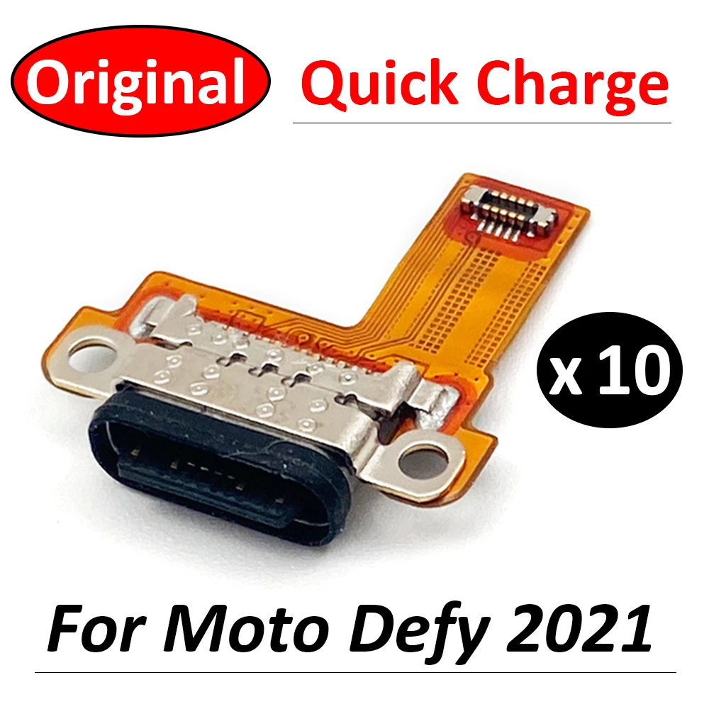 

10 шт./лот, оригинальный для Motorola Moto Defy 2021 USB Micro зарядное устройство, док-разъем, микрофонная плата, гибкий кабель