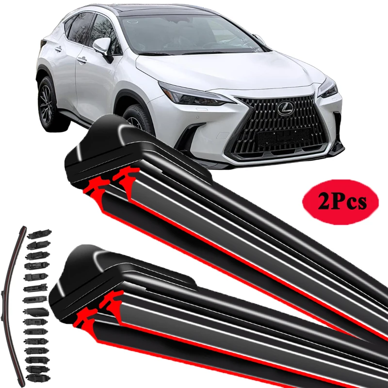 

Автомобильные щетки для Lexus NX 200t 300 300H 350H 450h хэтчбек AZ10 AZ15 AZ20 2014 2016 2017 2018 2021 2022 2023, двойные резиновые стеклоочистители