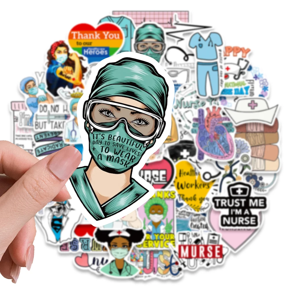 Наклейки-граффити Я сейчас медсестра 10/50 шт. |