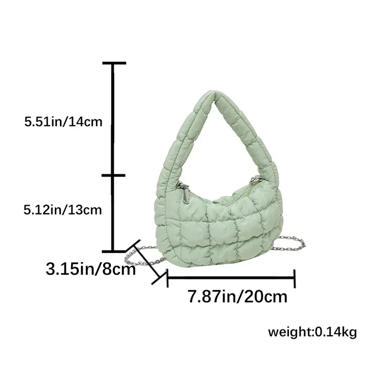 Модная Корейская сумочка в форме облака с цепочкой миниатюрный пуховой тоут