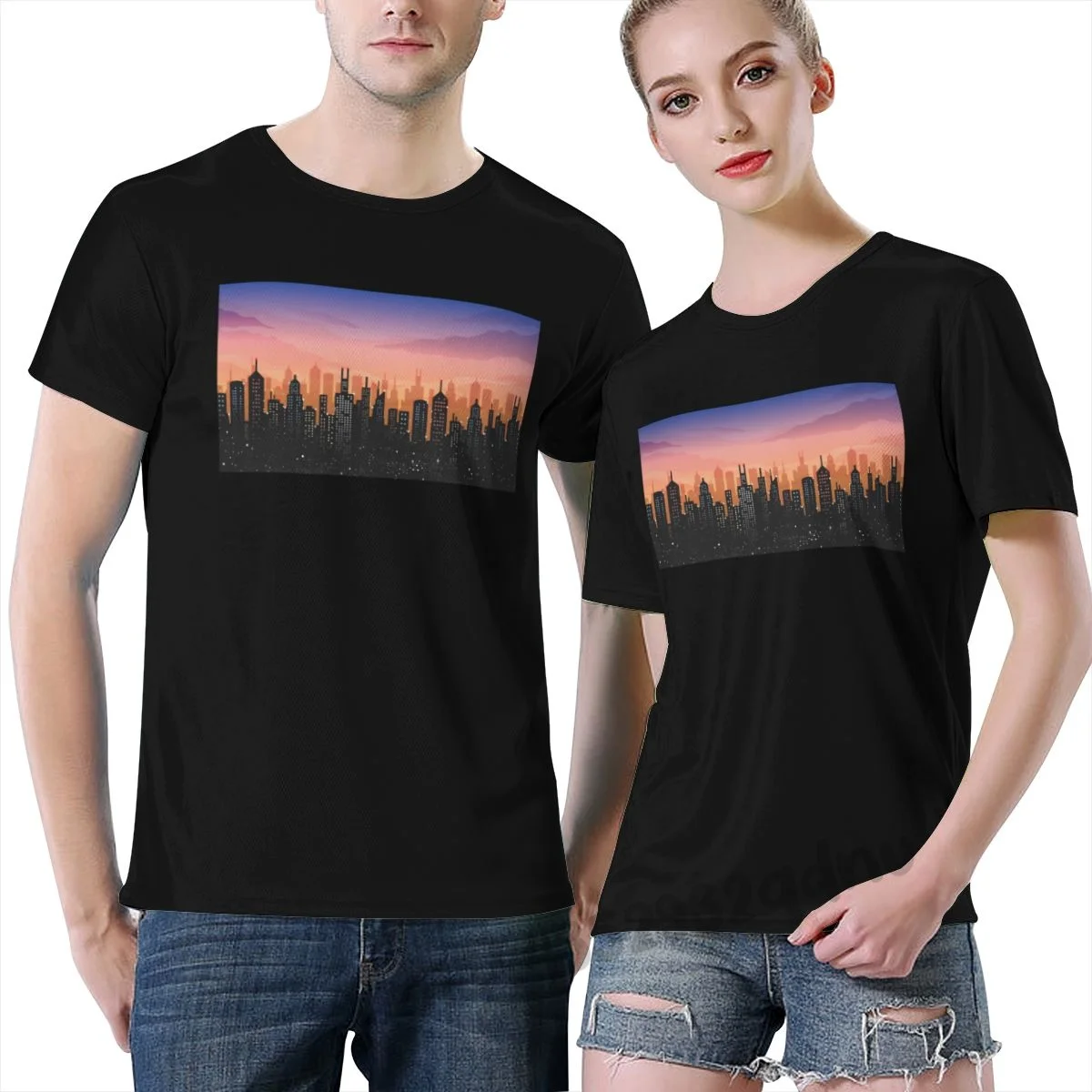 

Landscape City Building City Men T-Shirt Black S