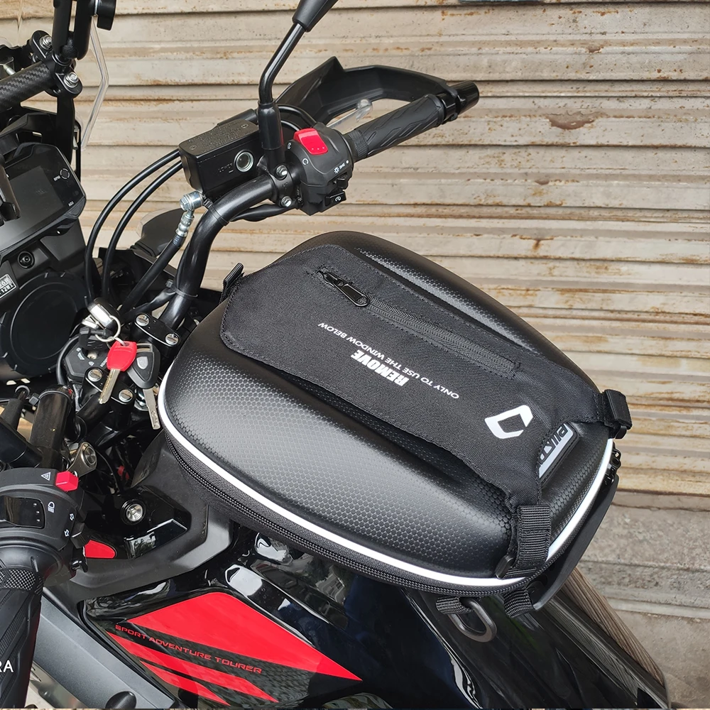 Фото Сумка на бак для мотоциклов SUZUKI V-strom 650, HAYABUSA SV650/S, GSXR 600, 750, Bandit 1200, TL1000, KATANA, для навигации и хранения багажа. №2