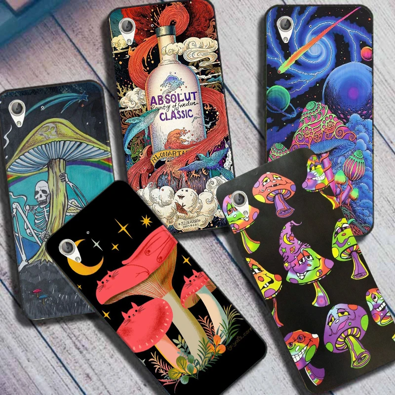 Необычный Триппи гриб для Huawei Y6 2 ii чехол 5 дюйма задняя крышка Y6ii CAM-L21 CAM L21 L23 L03