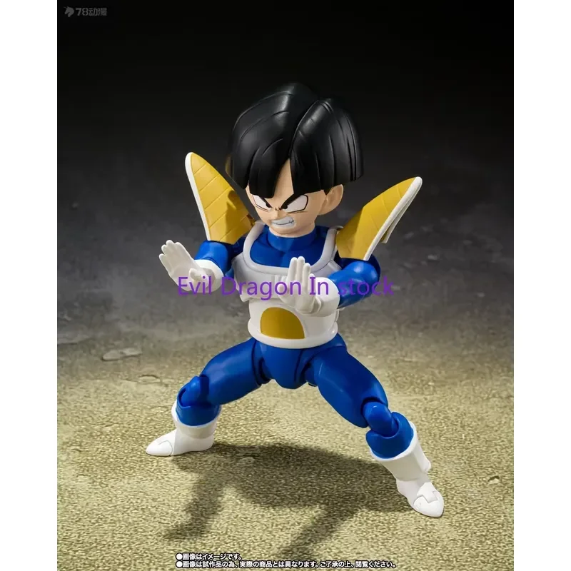 Фото В наличии 100% оригинал от Bandai SH Figuarts SHF Dragon Ball Гохан в боевом костюме, аниме-фигурка, коллекционная модель игрушки. №3